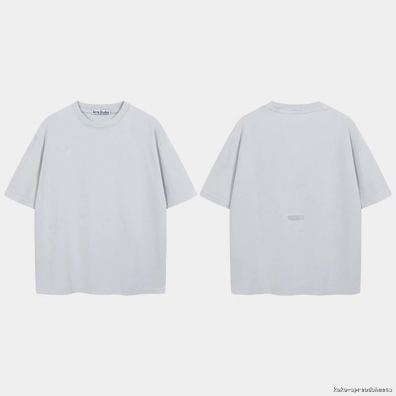Acne Studios 2090-80 Blue Style Ac908040 Stockholm Logo T-Shirt Relaxed Styling