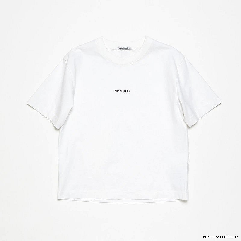 Acne Studios 2090-80 White Style Ac908042 Stockholm Logo T-Shirt Statement Graphic