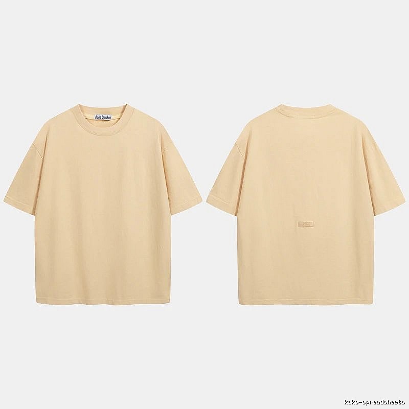 Acne Studios 2090-80 Yellow Style Ac908040 Stockholm Logo T-Shirt Match Day