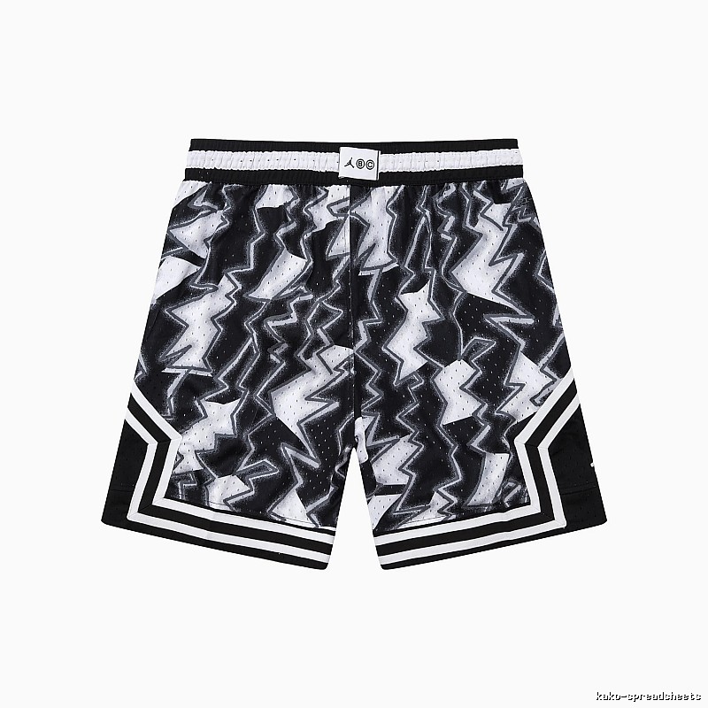 AJ Lightning series black and white shorts