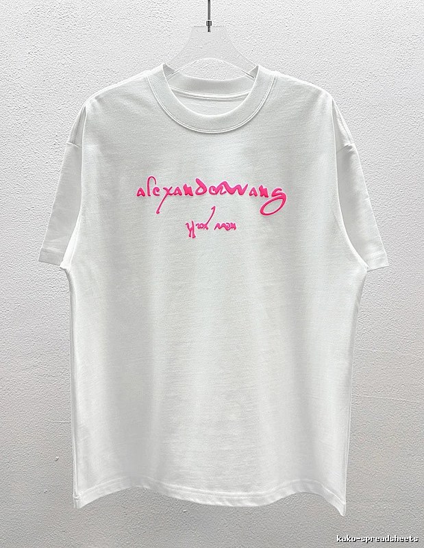 Alexander Wang Foam-Printed Cool & Trendy Style White T-Shirt
