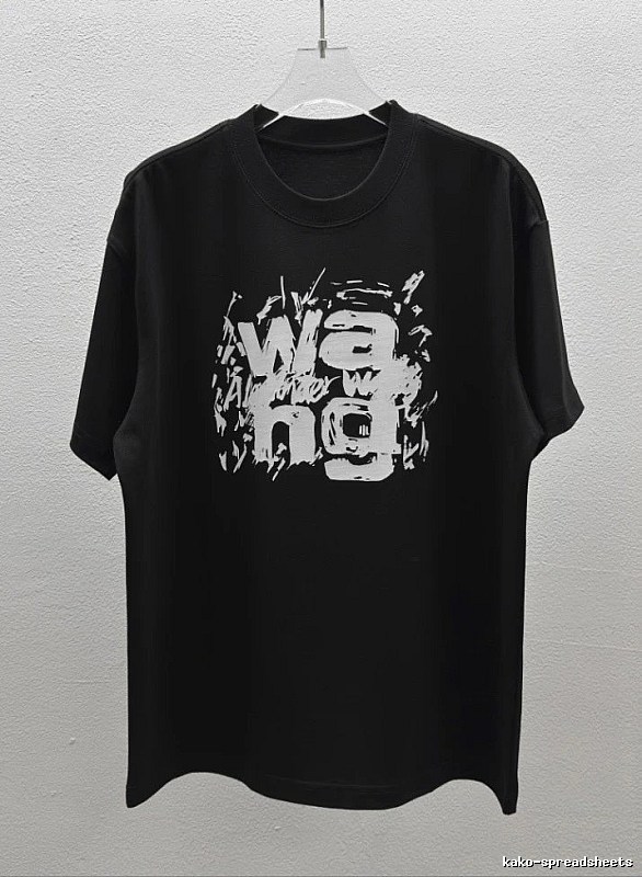 Alexander Wang Graffiti Street Style Black T-Shirt