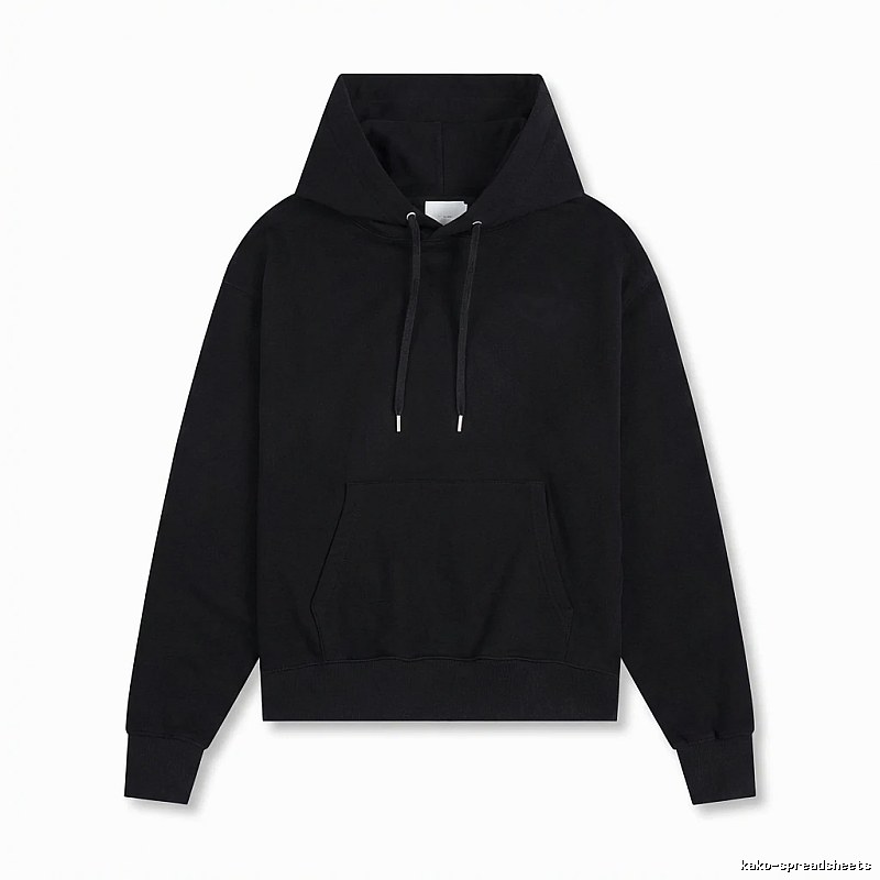 AMI Basic Style Simple Black Hoodie