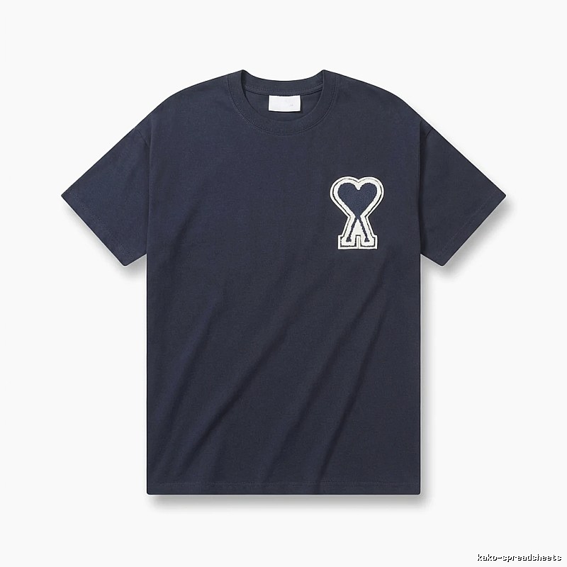 AMI Love Embroidery Simple Style T-shirt