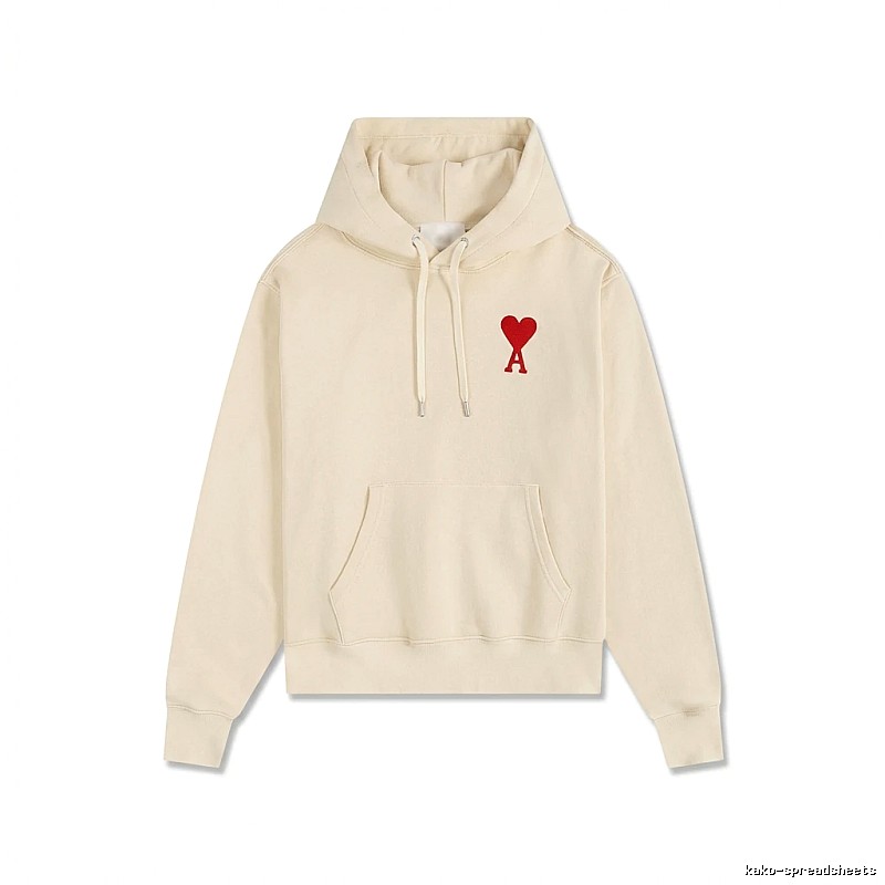 AMI Love Pattern Beige Sweatshirt