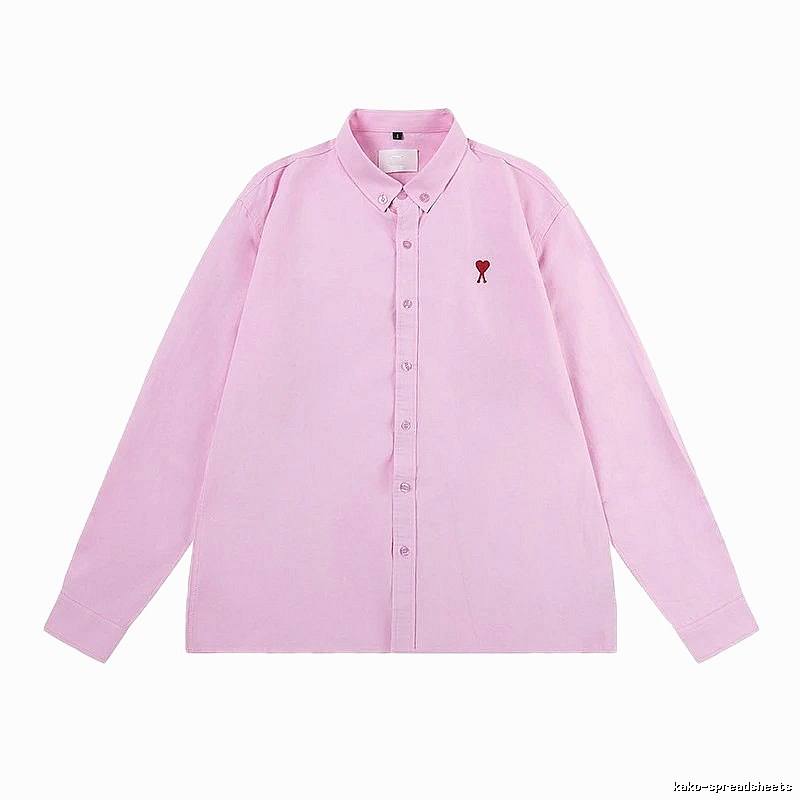 AMI Love Simple Style Pink Shirt