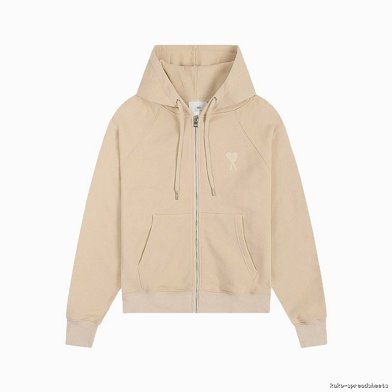 AMI minimalist style beige sweatshirt