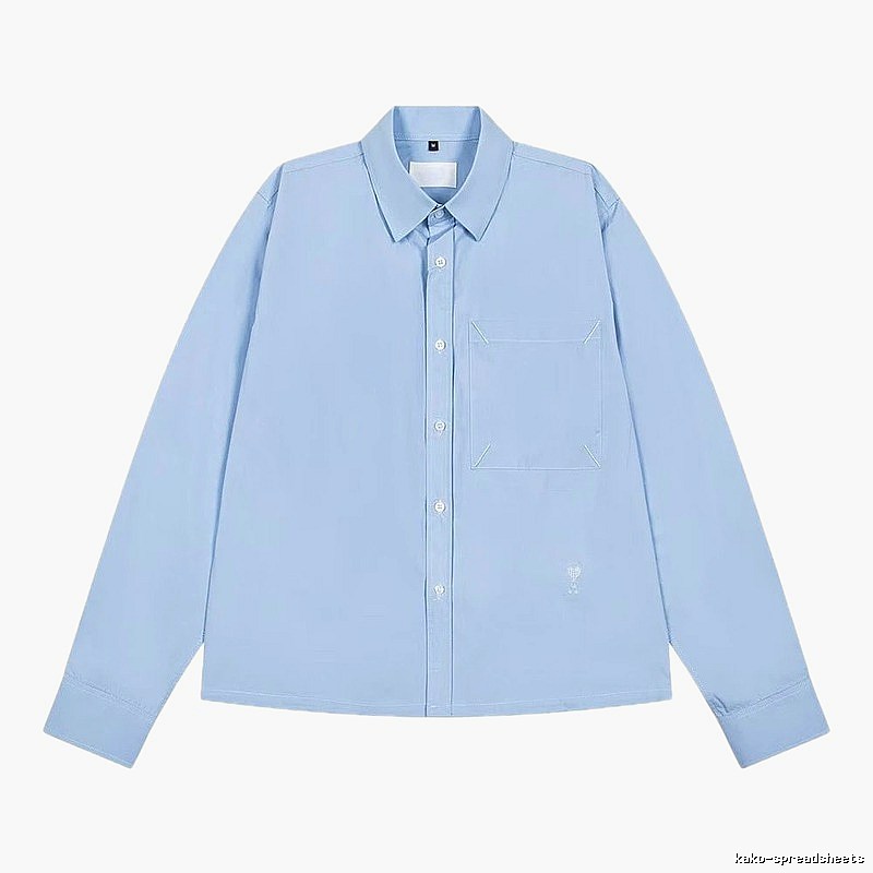 AMI minimalist style light blue shirt