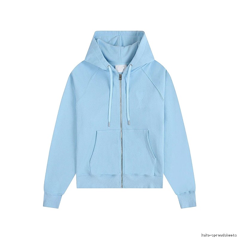 AMI minimalist style light blue sweatshirt