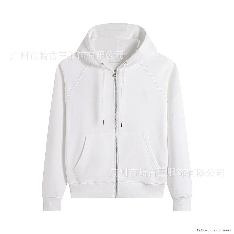 AMI minimalist style white hoodie