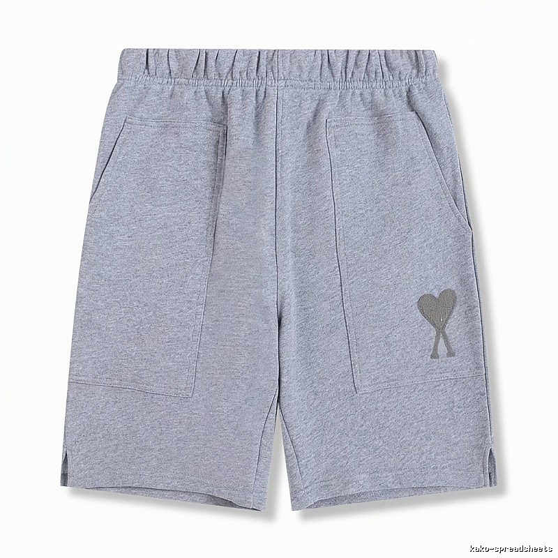 AMI pattern casual gray shorts