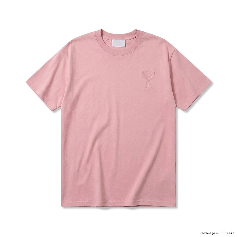 AMI simple and elegant pink T-shirt