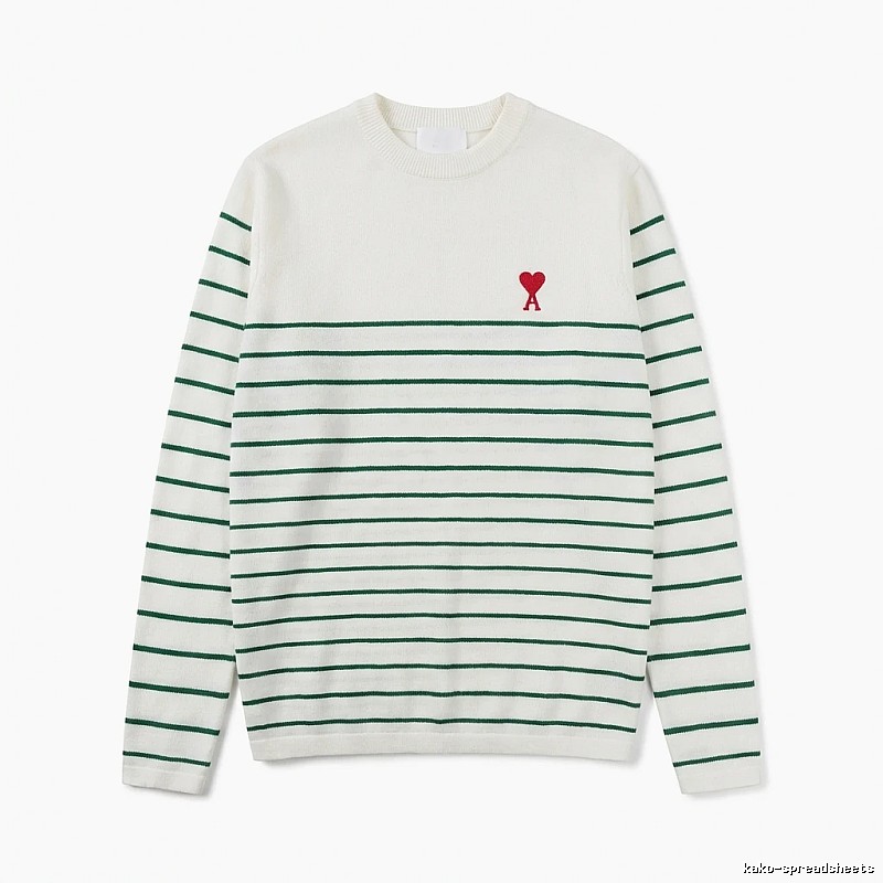 AMI striped white sweater