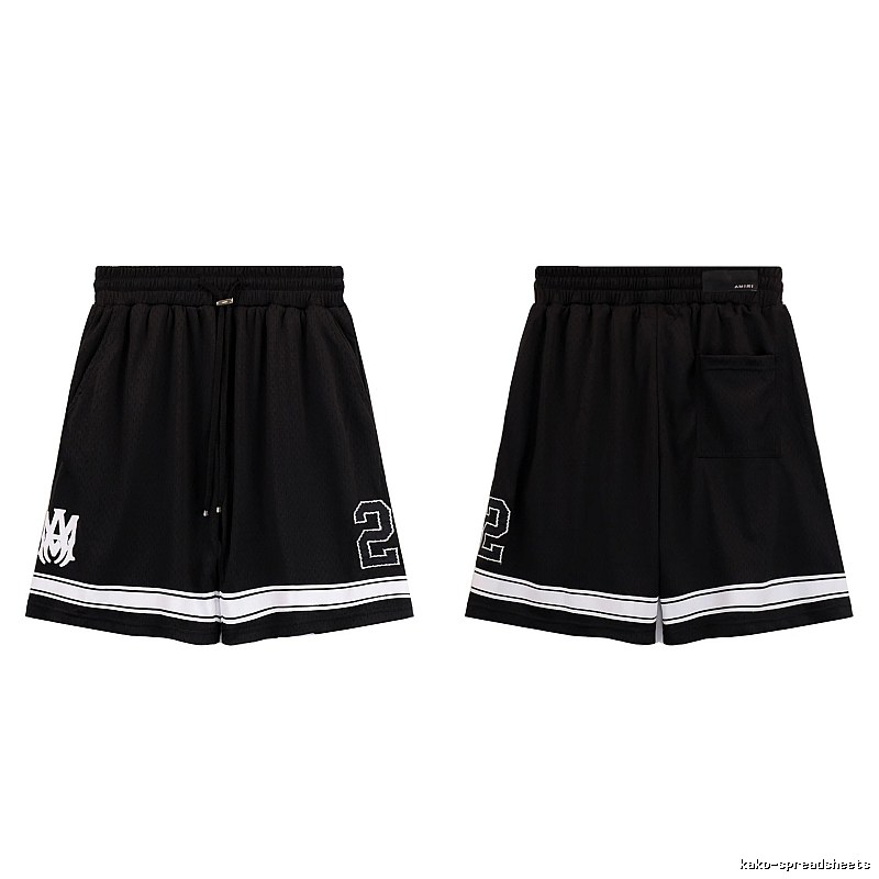 AMIRI American Basketball Style Black Athletic Shorts