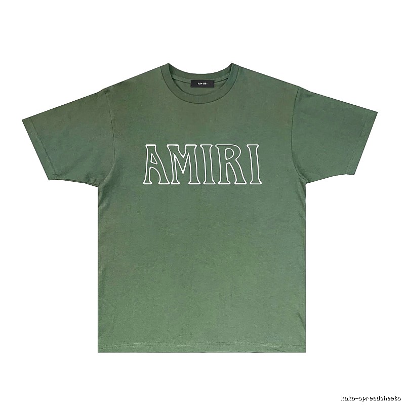 AMIRI Basic Style Simple Green T-shirt