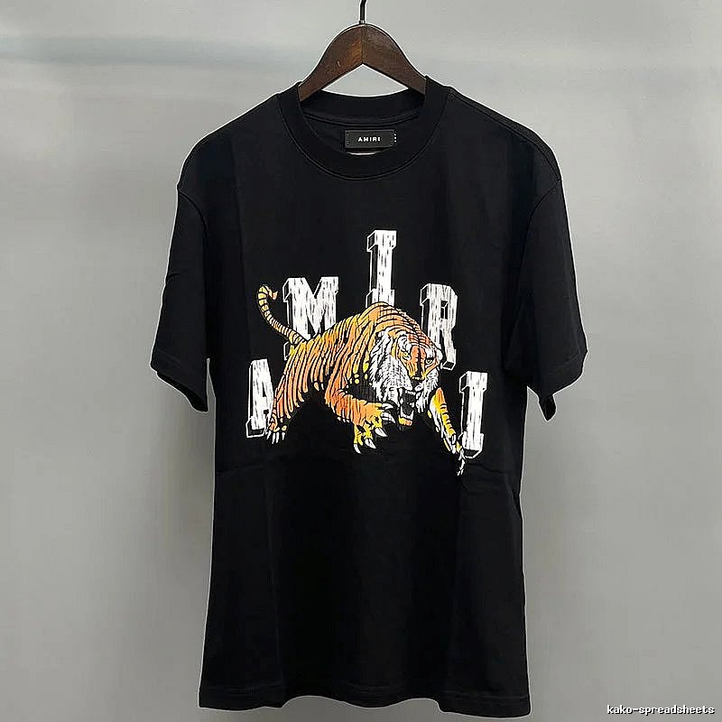 Amiri Black Records Graphic T-Shirt Downtown Style