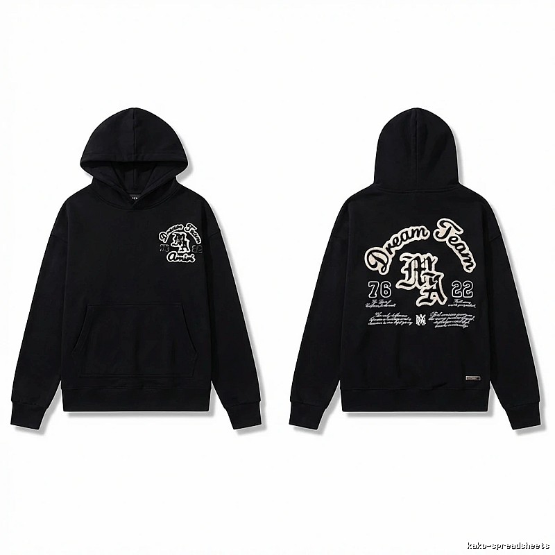 AMIRI Black Retro Hoodie