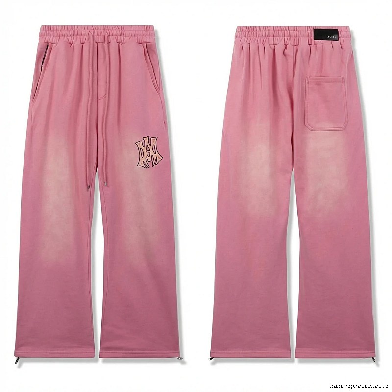AMIRI casual style pink long trousers