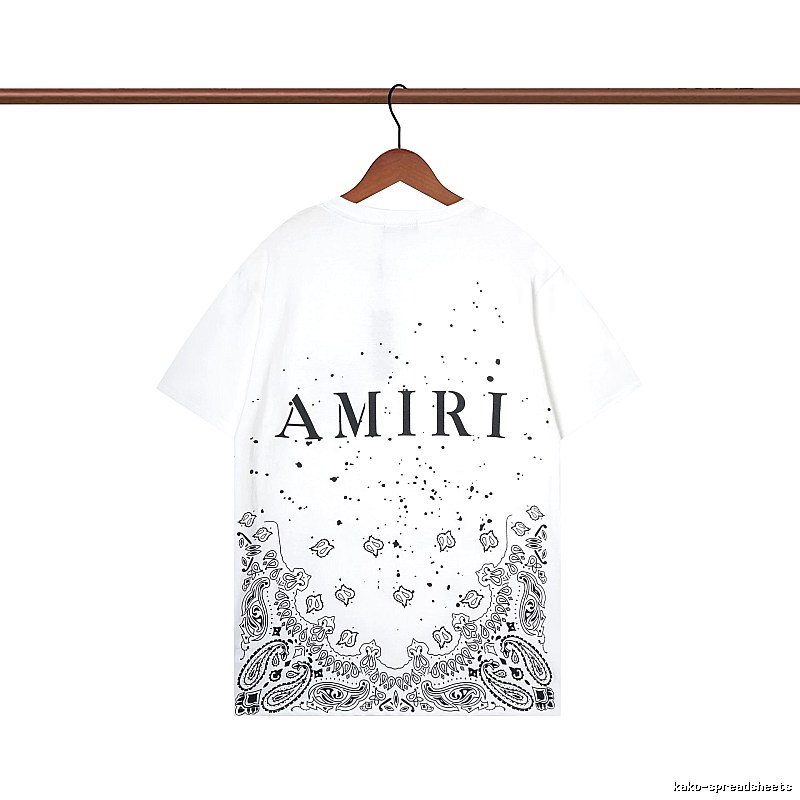 Amiri Gift Ready Graphic T-shirt White Blue Amiri with Standout Detail