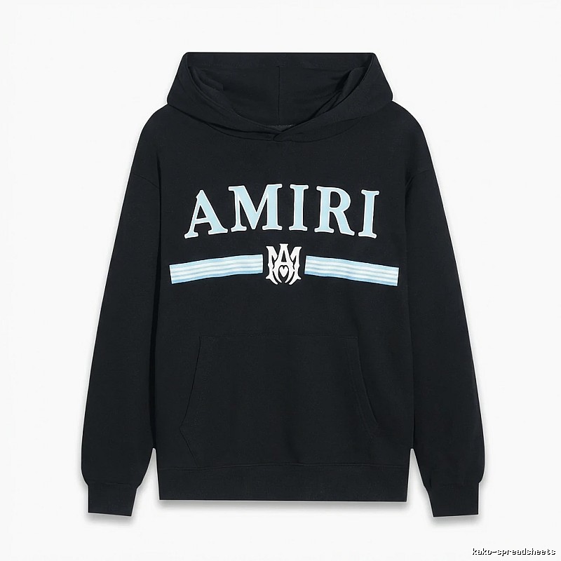 AMIRI letter-printing style black sweatshirt