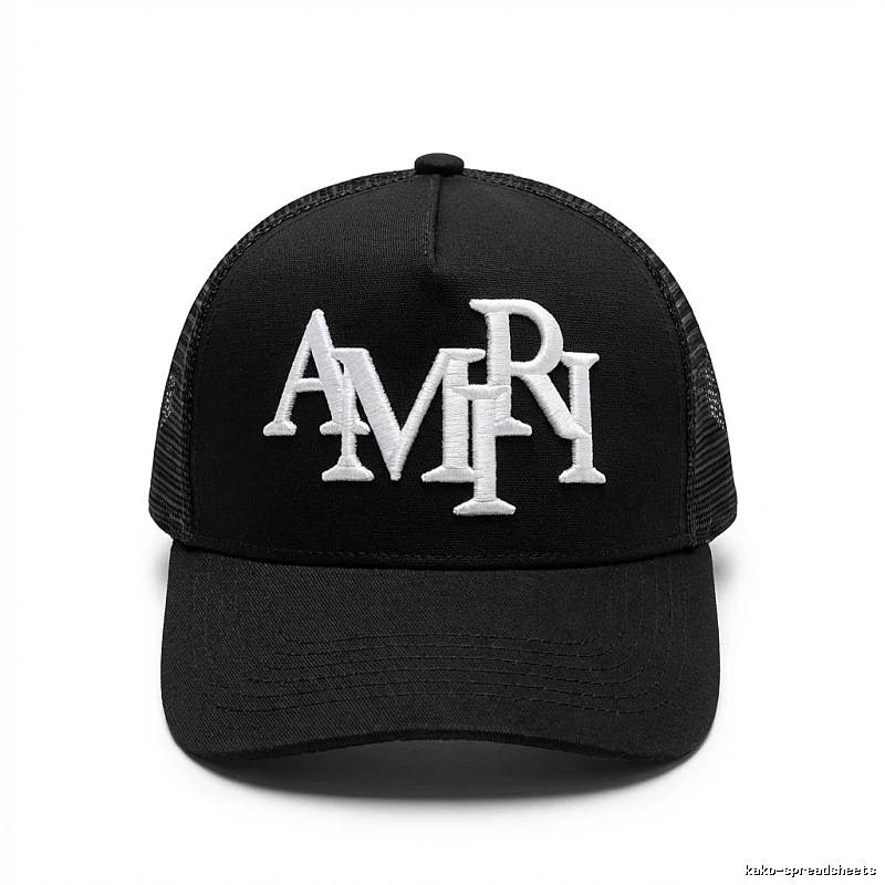 AMIRI letter-style black cap