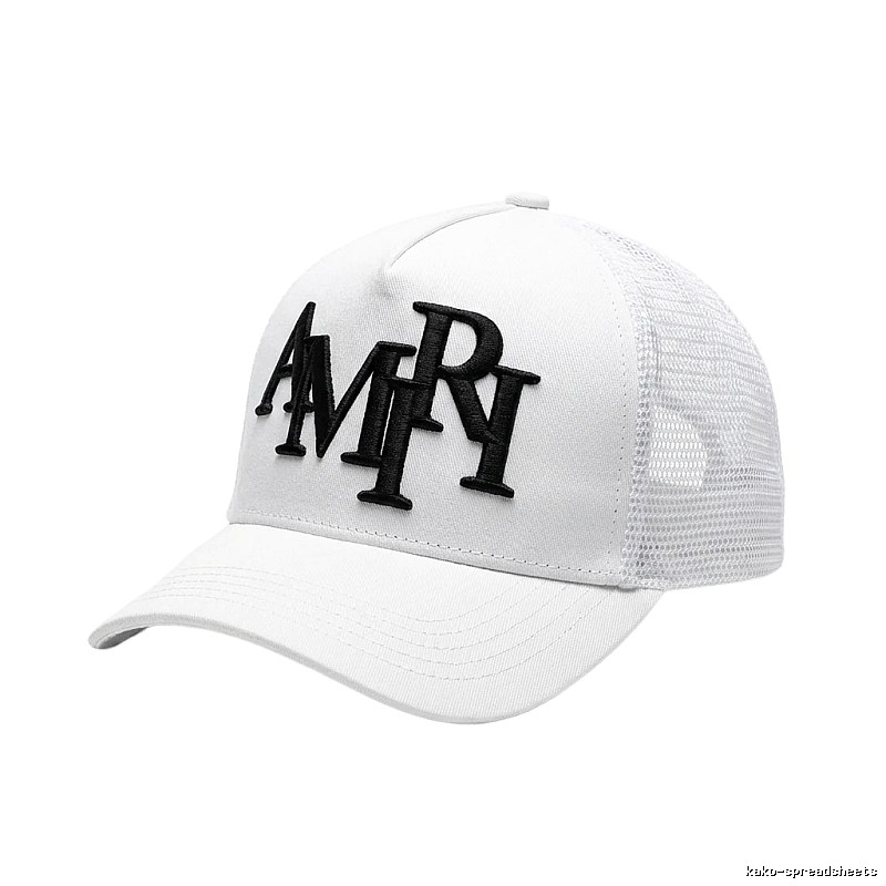 AMIRI Letter Style White Cap