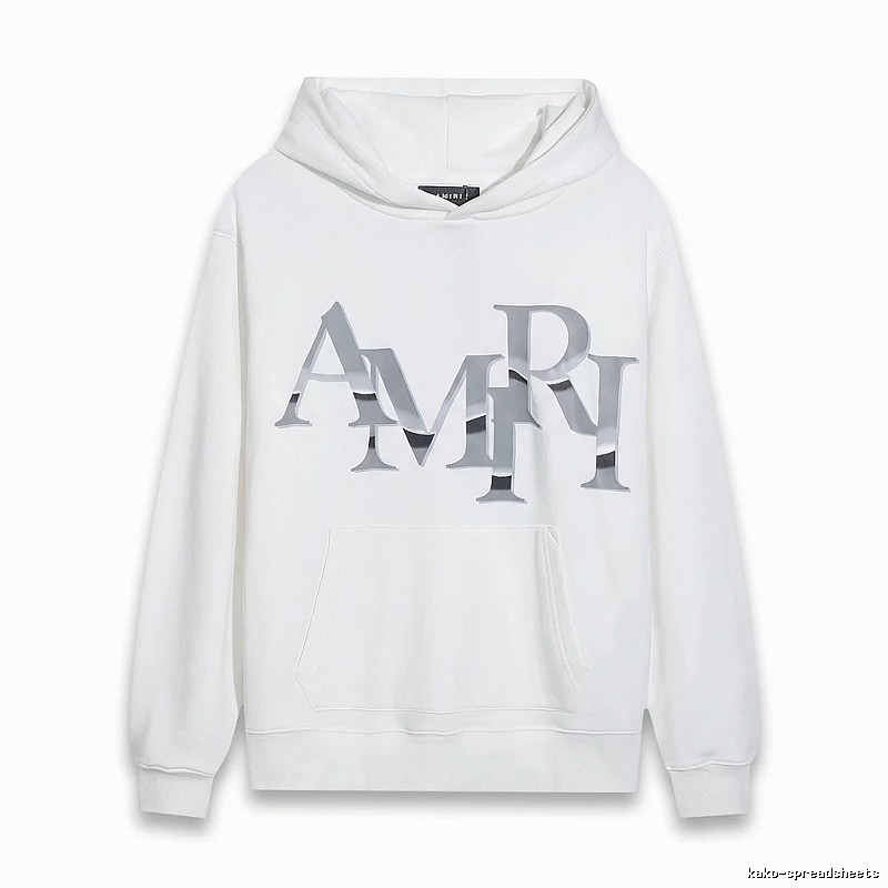 AMIRI Letter Style White Sweatshirt