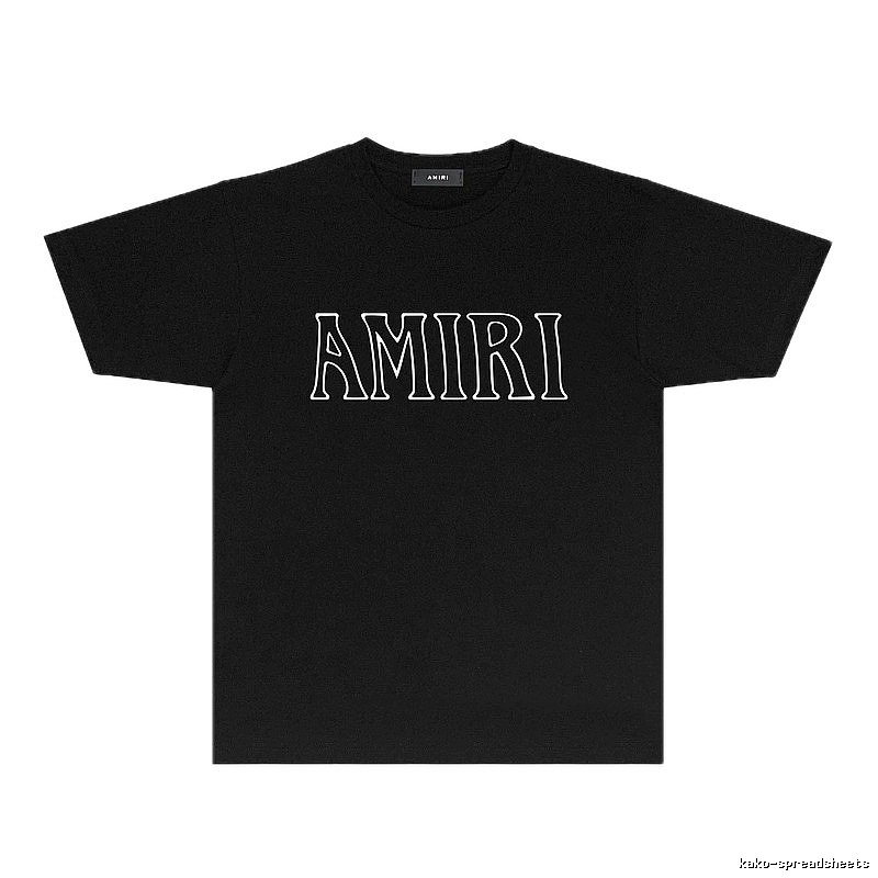 AMIRI minimalist style black T-shirt