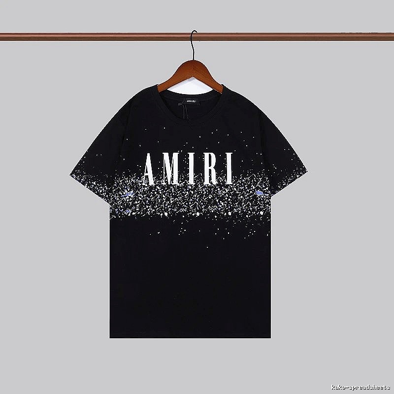 Amiri Monogram Graphic T-shirt White Blue Amiri for Layered Styling