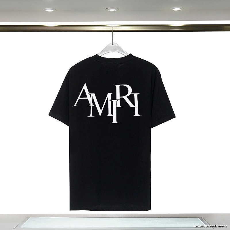 Amiri Premium Style Graphic T-shirt White Blue Amiri for Minimal Outfits