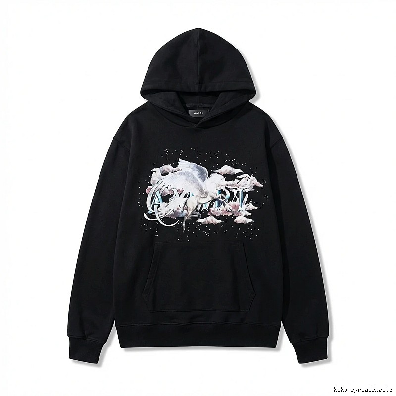 AMIRI Printed Trendy Black Sweatshirt
