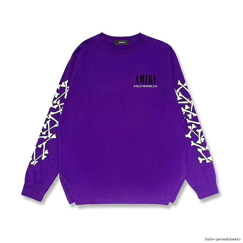 AMIRI purple sweatshirt with bone print