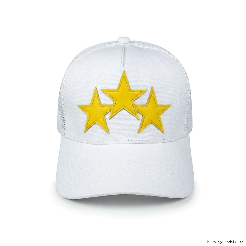 AMIRI Starry Trendy Cool Style White Hat