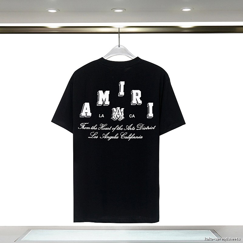Amiri Streetwear Graphic T-shirt White Blue Amiri with Practical Shape