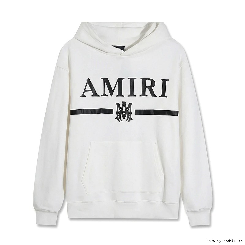 AMIRI Trendy Brand Letter Style White Hoodie
