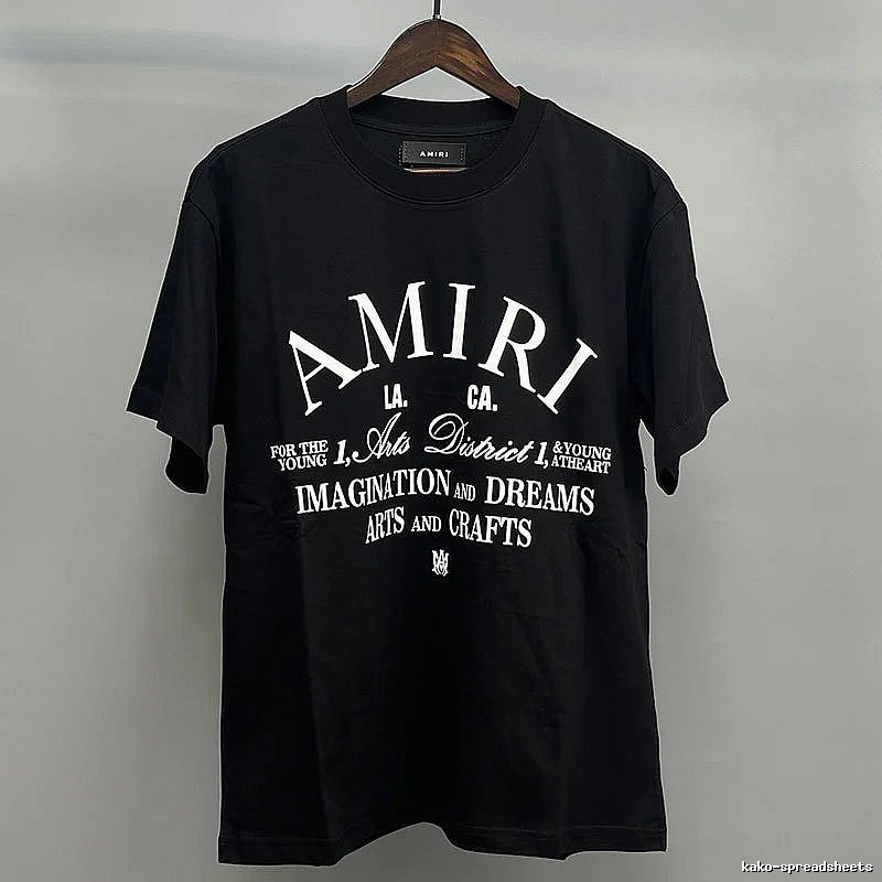 Amiri White Black Records Graphic T-Shirt Minimal Look