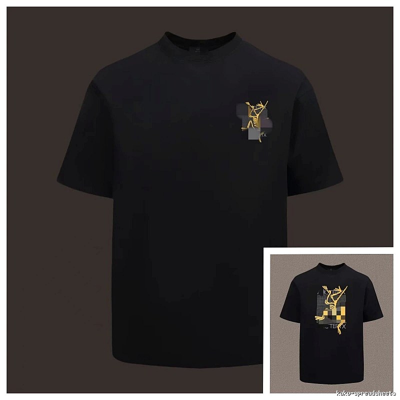 Arc'teryx Printed Functional Style Black Short Sleeve T-Shirt