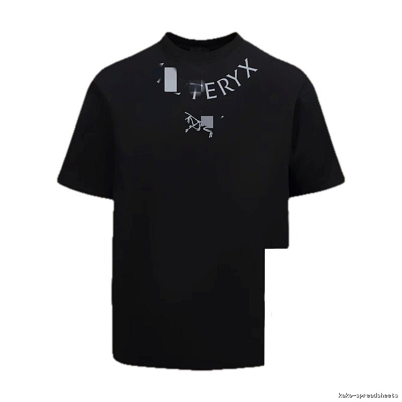 Arc'teryx Printed Functional Style Black Short Sleeve T-shirt