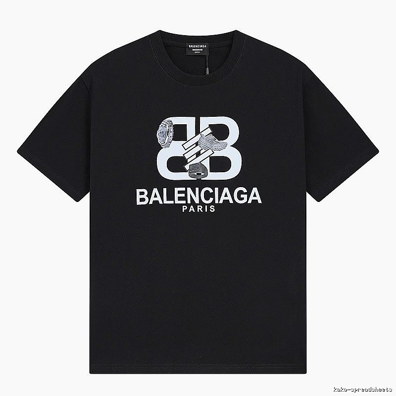 Balenciaga BB Print Short-sleeve Shirt