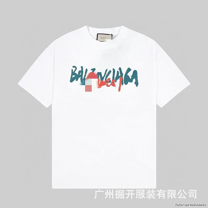 Balenciaga Graffiti Street Style White T-Shirt