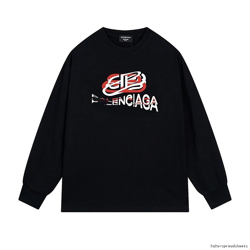 Balenciaga letter-style black T-shirt
