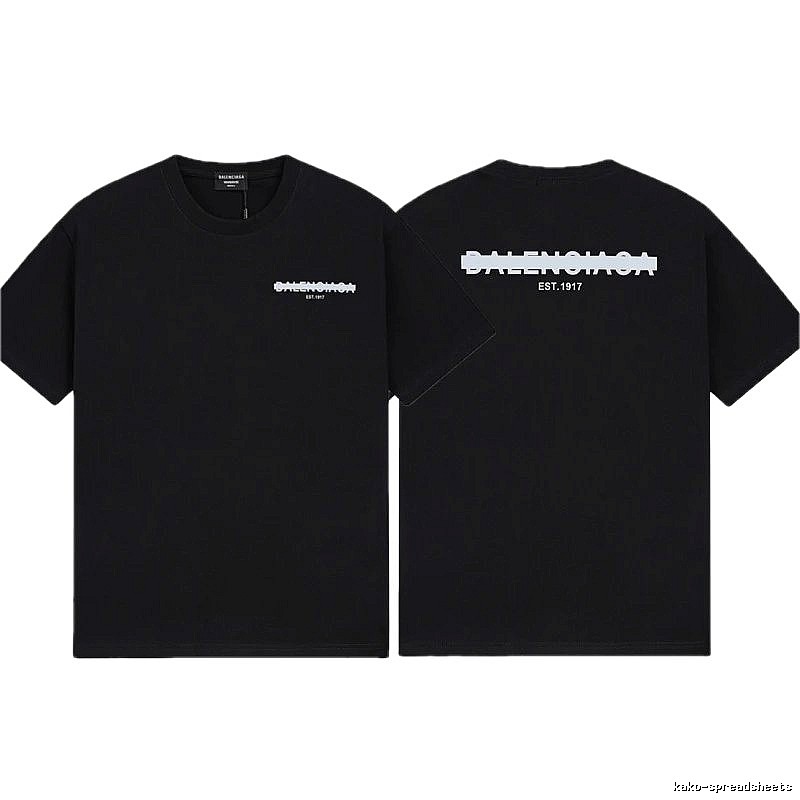Balenciaga LOGO Printed Street Style Black T-shirt