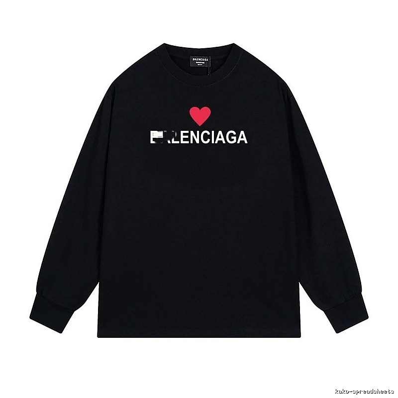 Balenciaga Love Simple Black T-shirt