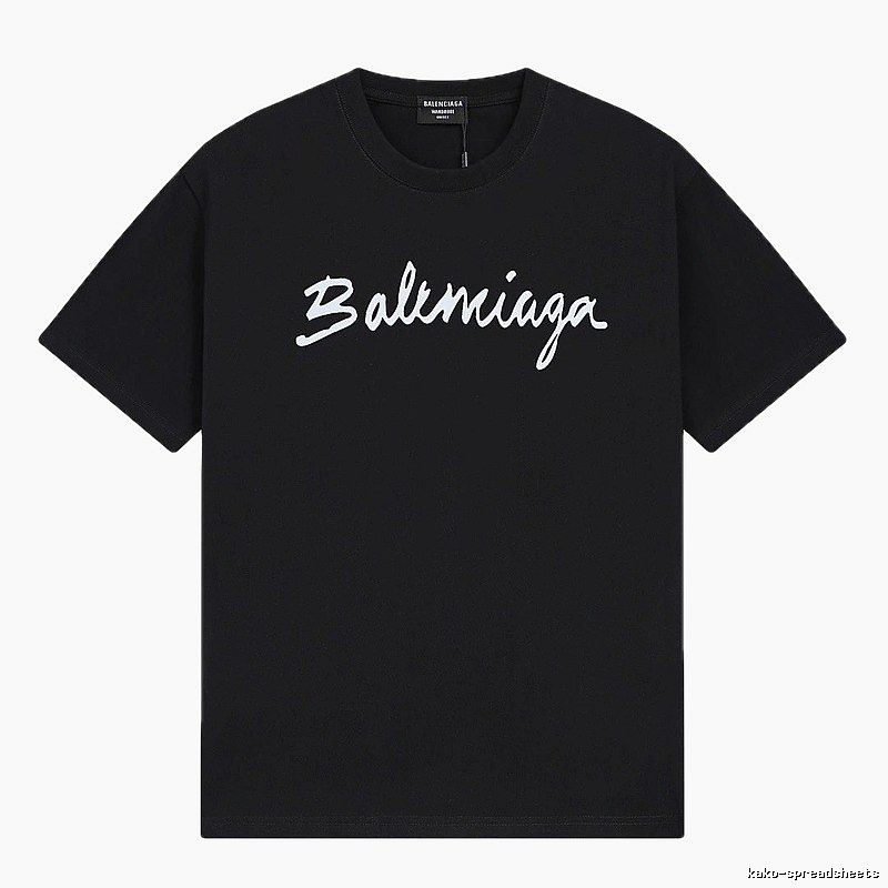 Balenciaga minimalist style black T-shirt