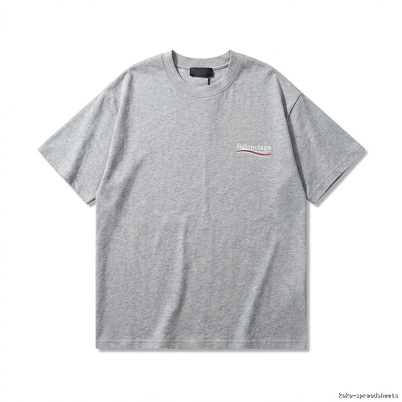 Balenciaga minimalist-style gray T-shirt