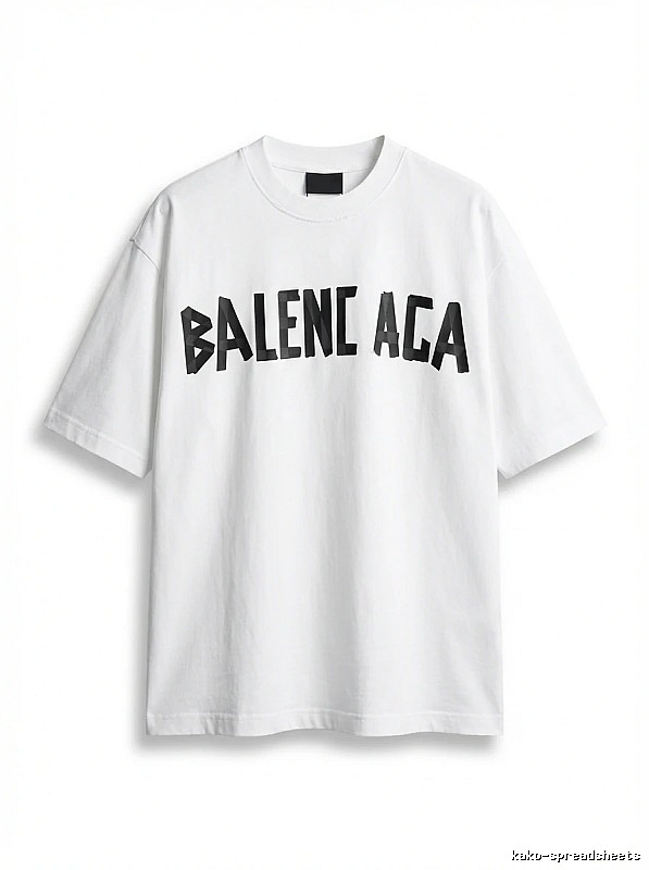 Balenciaga minimalist style white T-shirt