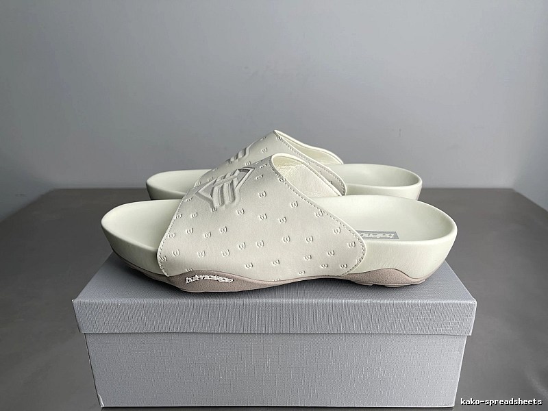 Balenciaga Monogram Trendy Cool Style Off-White Slides