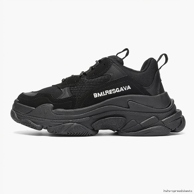 Balenciaga retro-style black shoes