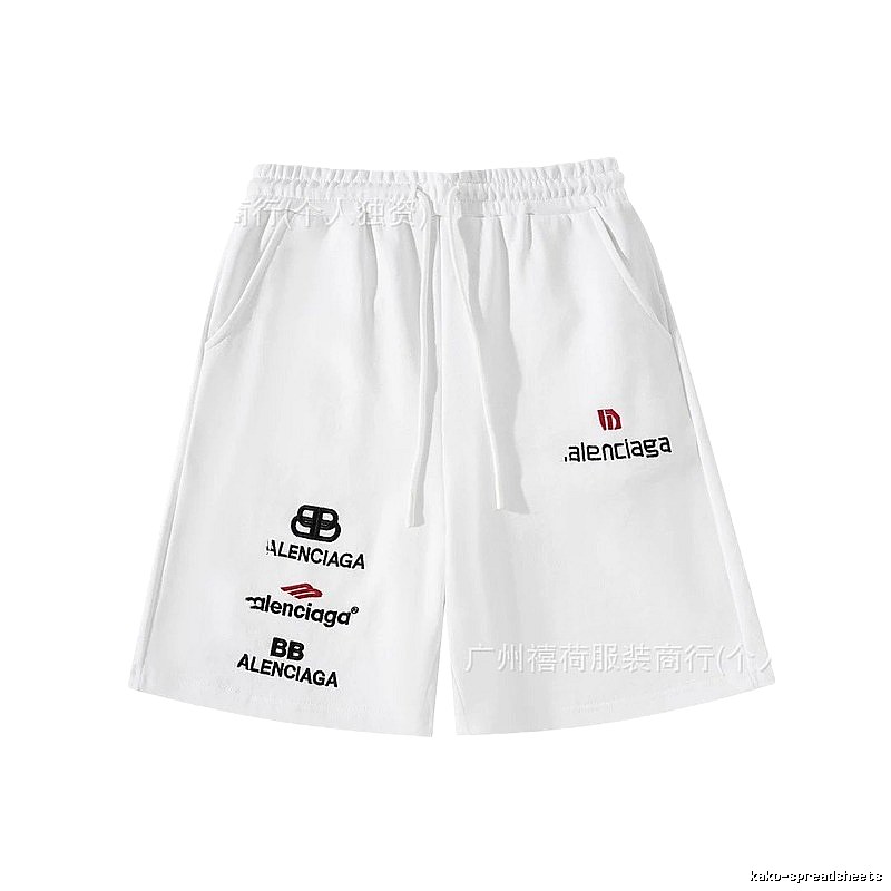 Balenciaga trendy white shorts