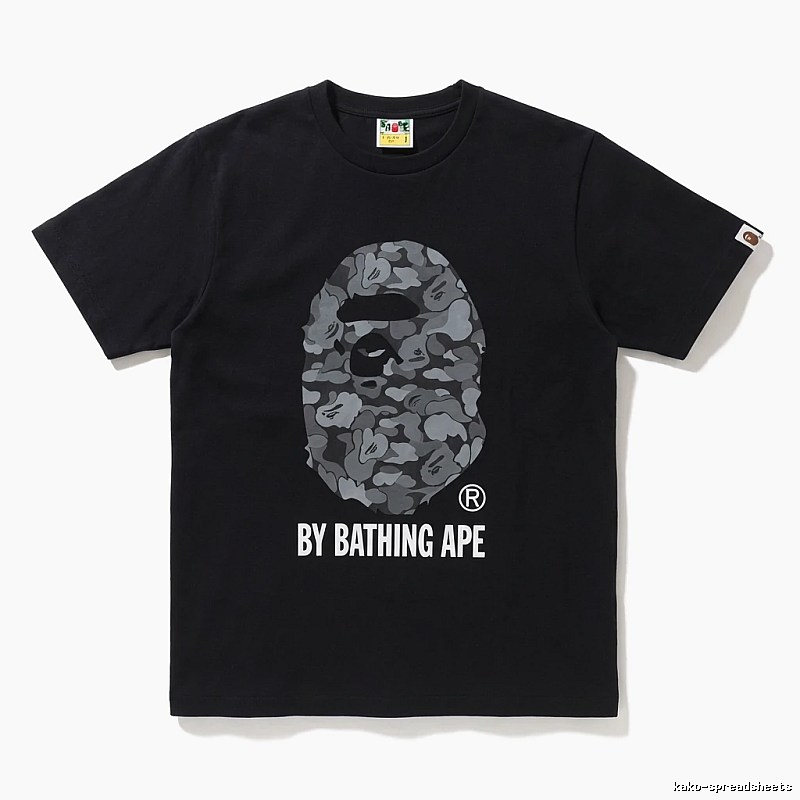 Bape Ape Head Camouflage Style Black T-shirt